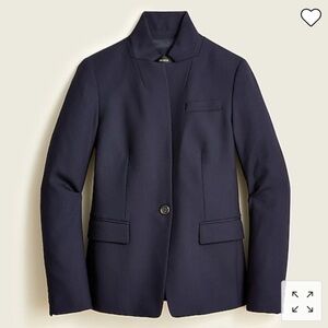 J. Crew Regent Wool Blazer in Navy Blue W2027 Sz 0